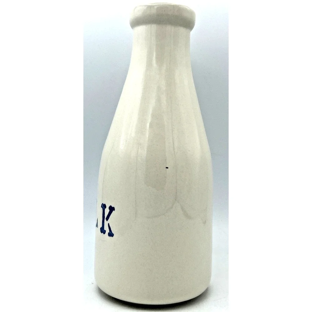 Vtg Milk Bottle Jug Roseville‎ Ohio Stoneware Friendship Pottery?? USA Farmhouse
